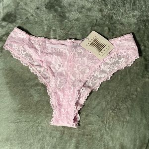 Savage x Fenty Floral Lace High Leg Brazilian in size Medium